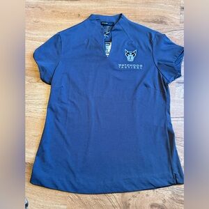 Women's Navy Blue Short Sleeve Tee